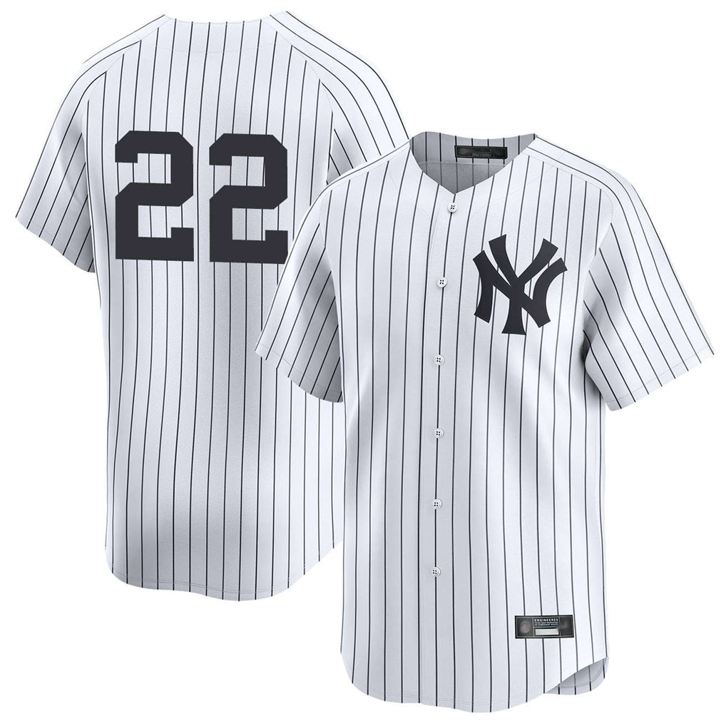Silnrao NY.Yankees #22 Ben Rice Player White Limited Stitched Jerseys