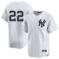 Silnrao NY.Yankees #22 Ben Rice Player White Limited Stitched Jerseys