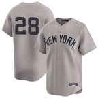 Silnrao NY.Yankees #28 Austin Wells Player Gray Limited Stitched Jerseys