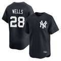 Silnrao NY.Yankees #28 Austin Wells Player Navy Alternate Limited Home Stitched Jerseys