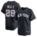 Silnrao NY.Yankees #28 Austin Wells Player Navy Limited Home Stitched Jerseys