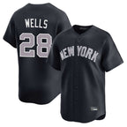Silnrao NY.Yankees #28 Austin Wells Player Navy Limited Home Stitched Jerseys