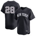 Silnrao NY.Yankees #28 Austin Wells Player Navy Limited Stitched Jerseys