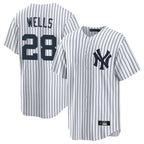 Silnrao NY.Yankees #28 Austin Wells Player White Game Home Stitched Jerseys