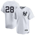 Silnrao NY.Yankees #28 Austin Wells Player White Limited Stitched Jerseys