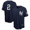 Silnrao NY.Yankees #2 Derek Jeter Player Navy 2020 Hall of Fame Induction Limited Stitched Jerseys