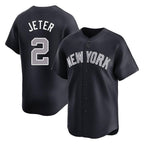 Silnrao  NY.Yankees #2 Derek Jeter Player Navy Limited Home Stitched Jerseys