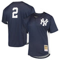 Silnrao  NY.Yankees #2 Derek Jeter Player Navy Mitchell & Ness Limited Stitched Jerseys