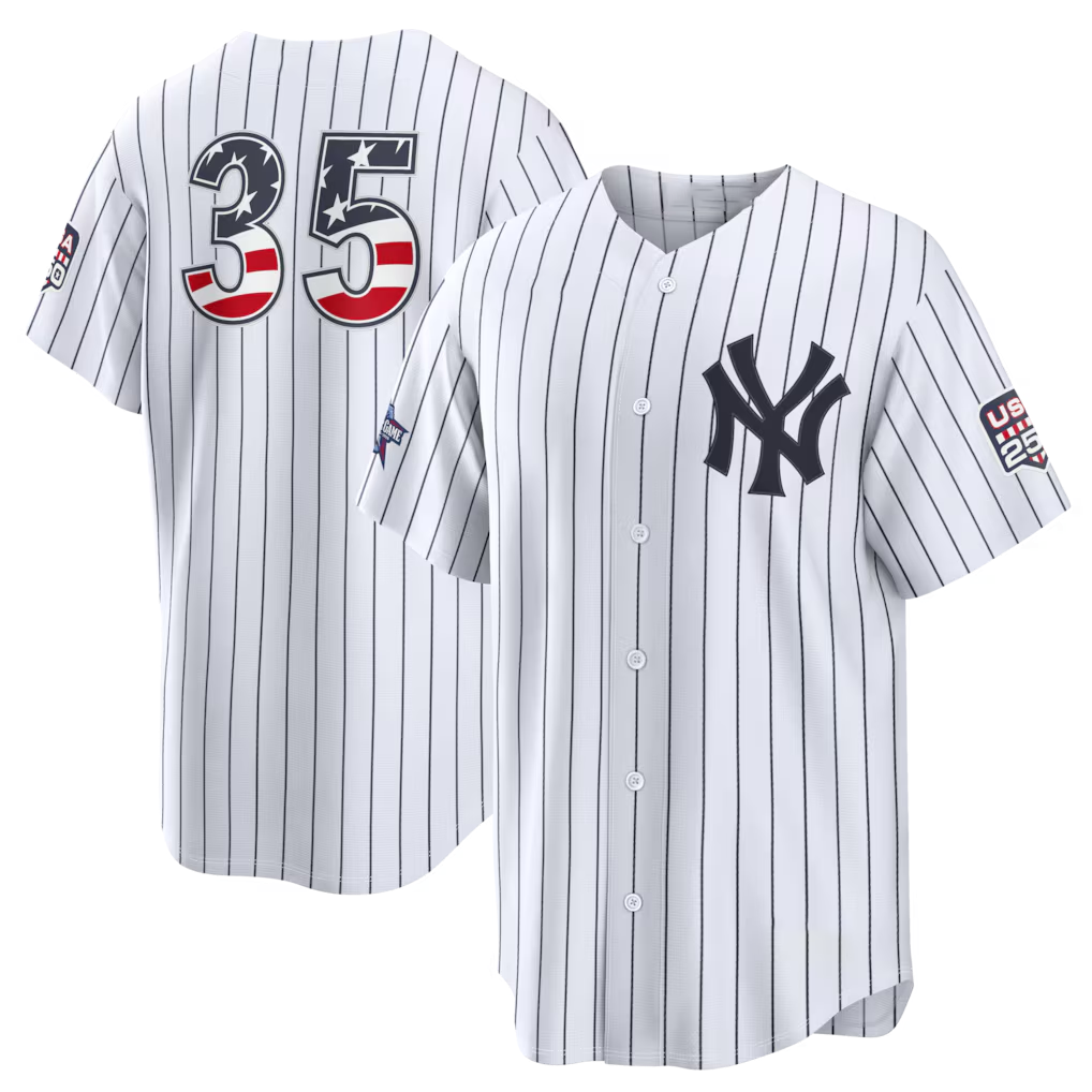 Silnrao NY.Yankees #35 Cody Bellinger White 2026 All-Star Edition Stars & Stripes Stadium Jerseys