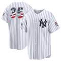Silnrao NY.Yankees #35 Cody Bellinger White 2026 All-Star Edition Stars & Stripes Stadium Jerseys