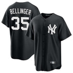 Silnrao NY.Yankees #35 Cody Bellinger Player Black Game Stitched Jerseys