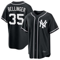 Silnrao NY.Yankees #35 Cody Bellinger Player Black Out Game Stitched Jerseys