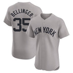 Silnrao NY.Yankees #35 Cody Bellinger Player Gray Limited Home Stitched Jerseys