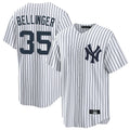 Silnrao NY.Yankees #35 Cody Bellinger Player White Game Home Stitched Jerseys