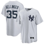 Silnrao NY.Yankees #35 Cody Bellinger Player White Game Home Stitched Jerseys