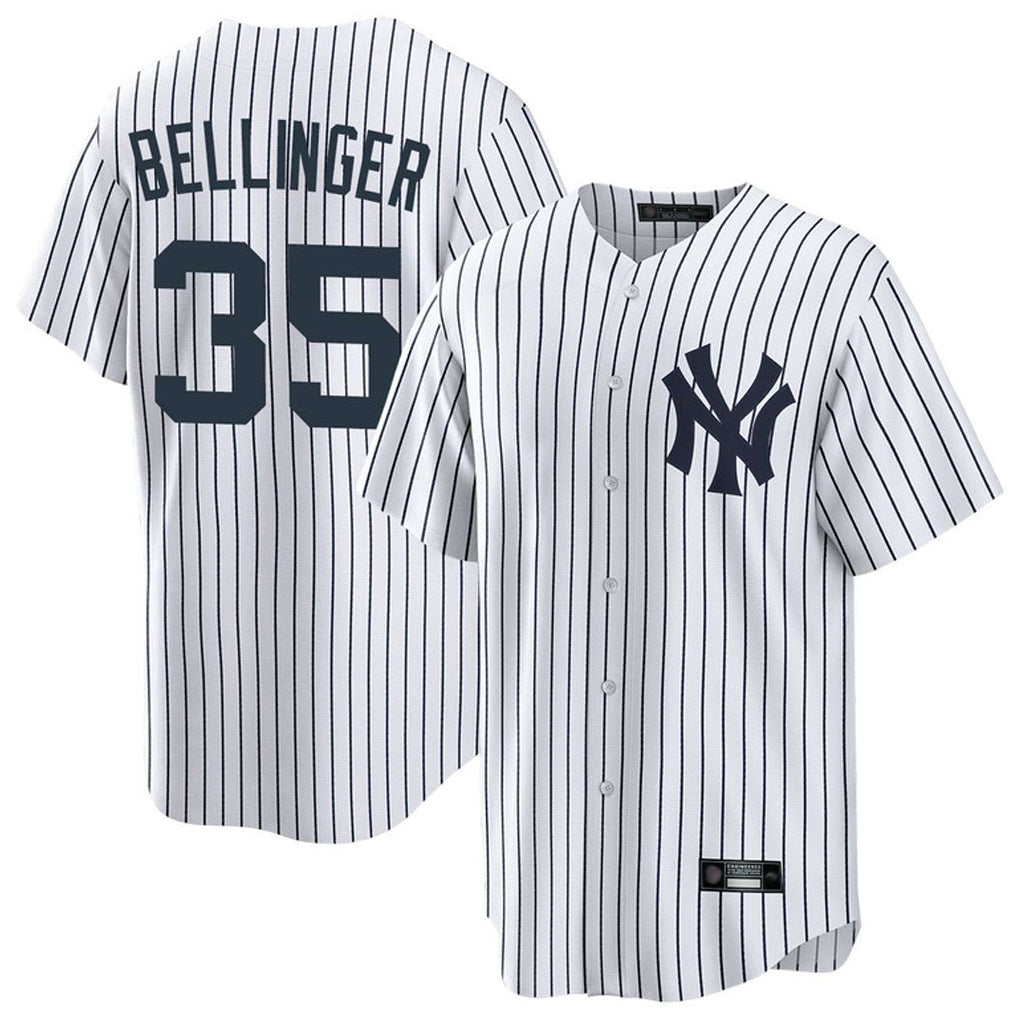 Silnrao NY.Yankees #35 Cody Bellinger Player White Game Home Stitched Jerseys