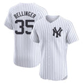 Silnrao NY.Yankees #35 Cody Bellinger Player White Limited Elite Home Stitched Jerseys
