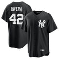 Silnrao NY.Yankees #42 Mariano Rivera Player Black Game Stitched Jerseys