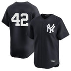 Silnrao NY.Yankees #42 Mariano Rivera Player Navy Alternate Limited Stitched Jerseys