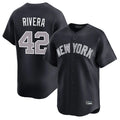 Silnrao NY.Yankees #42 Mariano Rivera Player Navy Limited Home Stitched Jerseys