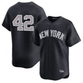 Silnrao NY.Yankees #42 Mariano Rivera Player Navy Limited Stitched Jerseys