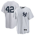 Silnrao NY.Yankees #42 Mariano Rivera Player White Game Stitched Jerseys