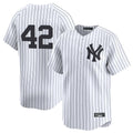 Silnrao NY.Yankees #42 Mariano Rivera Player White Limited Stitched Jerseys