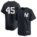 Silnrao NY.Yankees #45 Gerrit Cole Player Navy Limited Home Stitched Jerseys