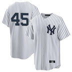 Silnrao NY.Yankees #45 Gerrit Cole Player White Game Home Stitched Jerseys