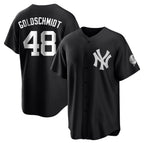 Silnrao NY.Yankees #48 Paul Goldschmidt Player Black Game Stitched Jerseys