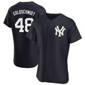 Silnrao NY.Yankees #48 Paul Goldschmidt Player Navy Limited Elite Home Stitched Jerseys