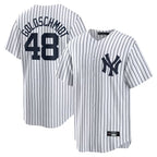 Silnrao NY.Yankees #48 Paul Goldschmidt Player White Game Home Stitched Jerseys