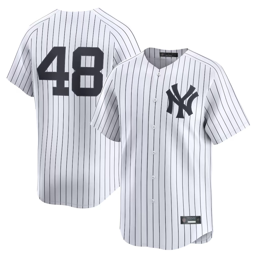 Silnrao NY.Yankees #48 Paul Goldschmidt Player White Limited Home Stitched Jerseys