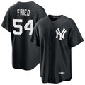 Silnrao NY.Yankees #54 Max Fried Player Black Game Stitched Jerseys