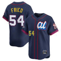 Silnrao NY.Yankees #54 Max Fried Player Navy All Star Limited Home Stitched Jerseys