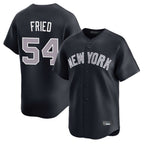 Silnrao NY.Yankees #54 Max Fried Player Navy Limited Home Stitched Jerseys