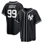 Silnrao NY.Yankees #99 Aaron Judge Player Black Out Game Stitched Jerseys
