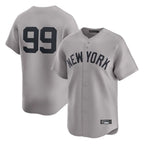Silnrao NY.Yankees #99 Aaron Judge Player Gray Limited Home Stitched Jerseys
