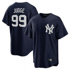 Silnrao NY.Yankees #99 Aaron Judge Player Navy Game Stitched Jerseys