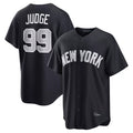 Silnrao NY.Yankees #99 Aaron Judge Player Navy Home Game Stitched Jerseys