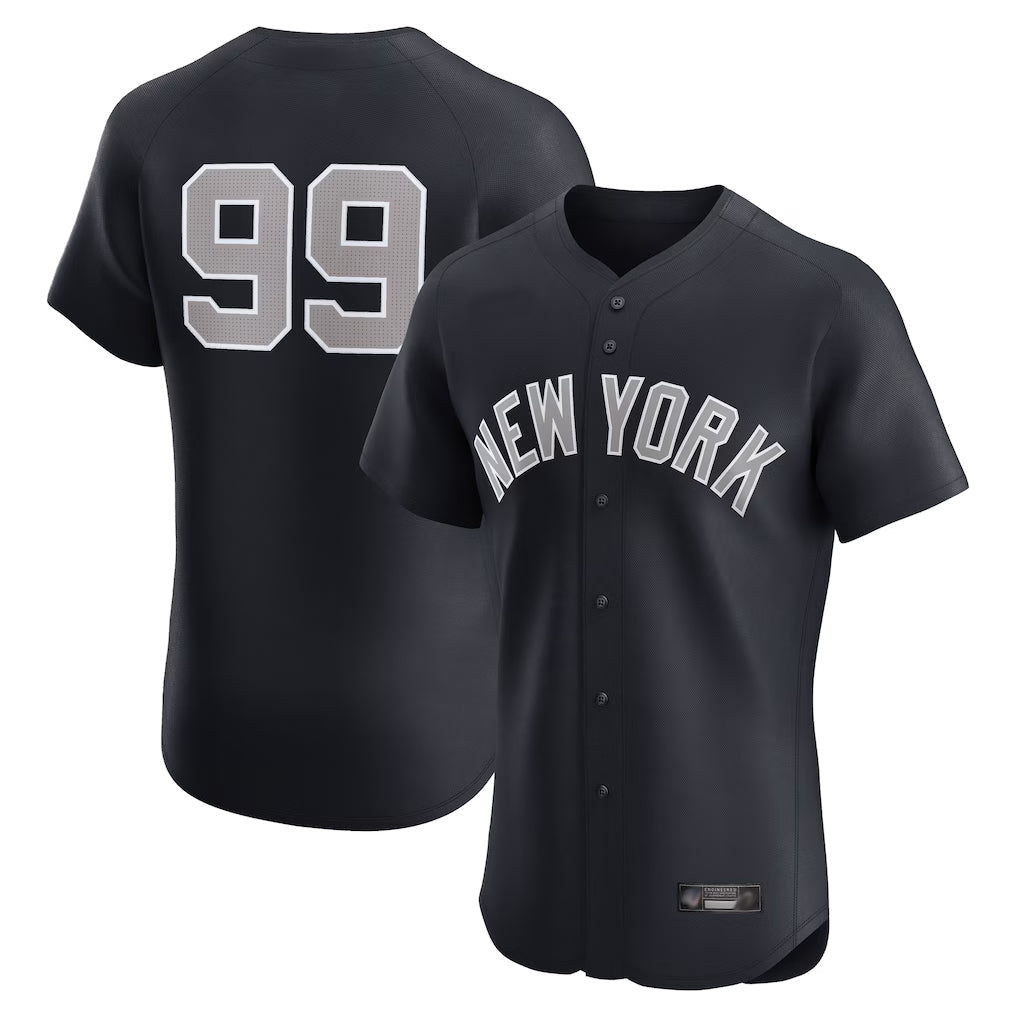 Silnrao NY.Yankees #99 Aaron Judge Player Navy  Home Limited Elite Game Stitched Jerseys