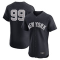 Silnrao NY.Yankees #99 Aaron Judge Player Navy  Home Limited Elite Game Stitched Jerseys