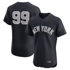 Silnrao NY.Yankees #99 Aaron Judge Player Navy  Home Limited Elite Game Stitched Jerseys