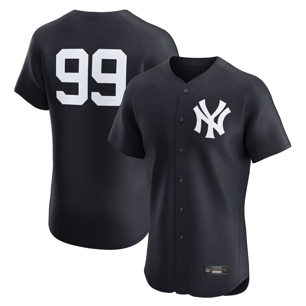 Silnrao NY.Yankees #99 Aaron Judge Player Navy Limited Home Elite Game Stitched Jerseys