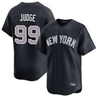 Silnrao NY.Yankees #99 Aaron Judge Player Navy Limited Home Stitched Jerseys