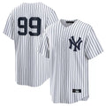 Silnrao NY.Yankees #99 Aaron Judge Player White Game Home Stitched Jerseys