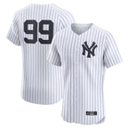 Silnrao NY.Yankees #99 Aaron Judge Player White Limited Elite Home Stitched Jerseys