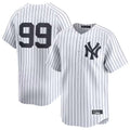 Silnrao NY.Yankees #99 Aaron Judge Player White Limited Home Stitched Jerseys