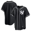 Silnrao NY.Yankees ## Yankees Blank Player Black Out Game Home Stitched Jerseys
