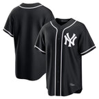 Silnrao NY.Yankees ## Yankees Blank Player Black Out Game Home Stitched Jerseys